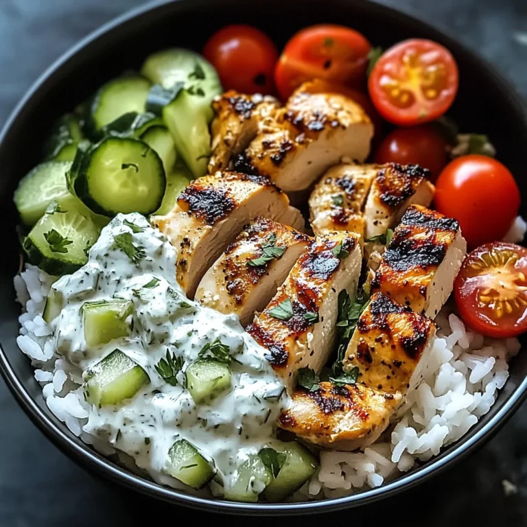 Chicken Tzatziki Bowls