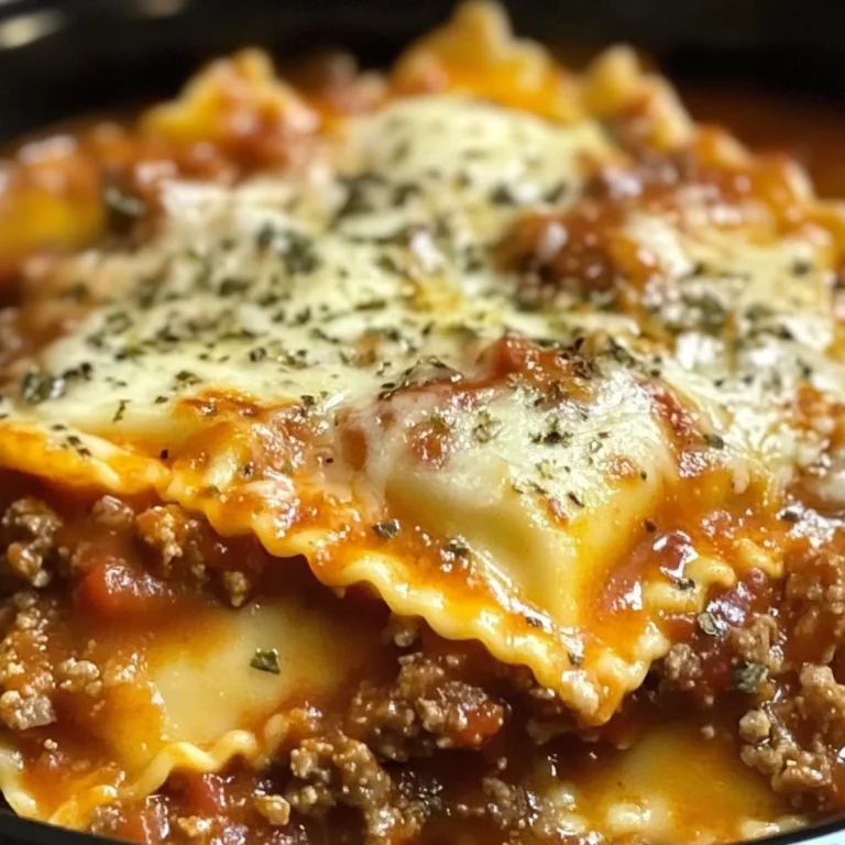 Crockpot Ravioli Lasagna: A Hands-Off, Flavor-Packed Comfort Food Masterpiece
