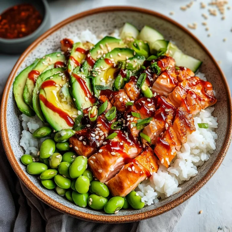 Honey Sriracha Salmon Bowls