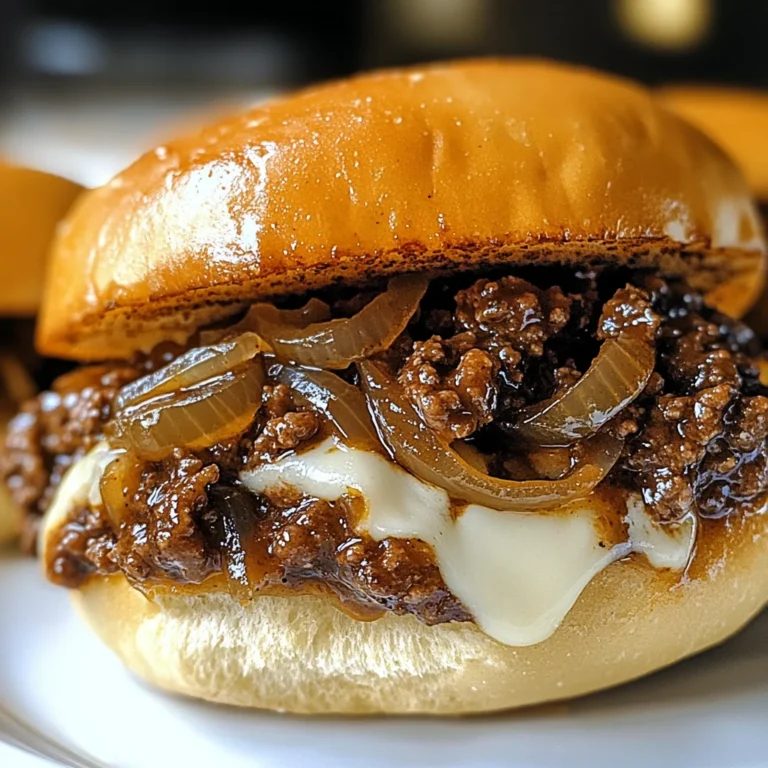 Irresistible French Onion Beef Sloppy Joes