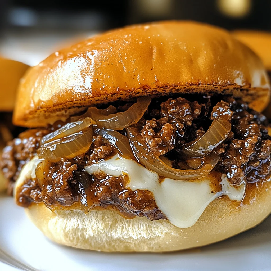 Irresistible French Onion Beef Sloppy Joes
