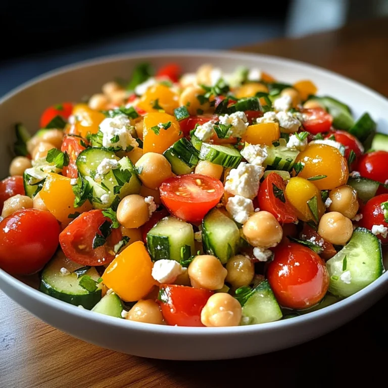 Mediterranean Chickpea Salad with Lemon Vinaigrette: The Best Summer Dish