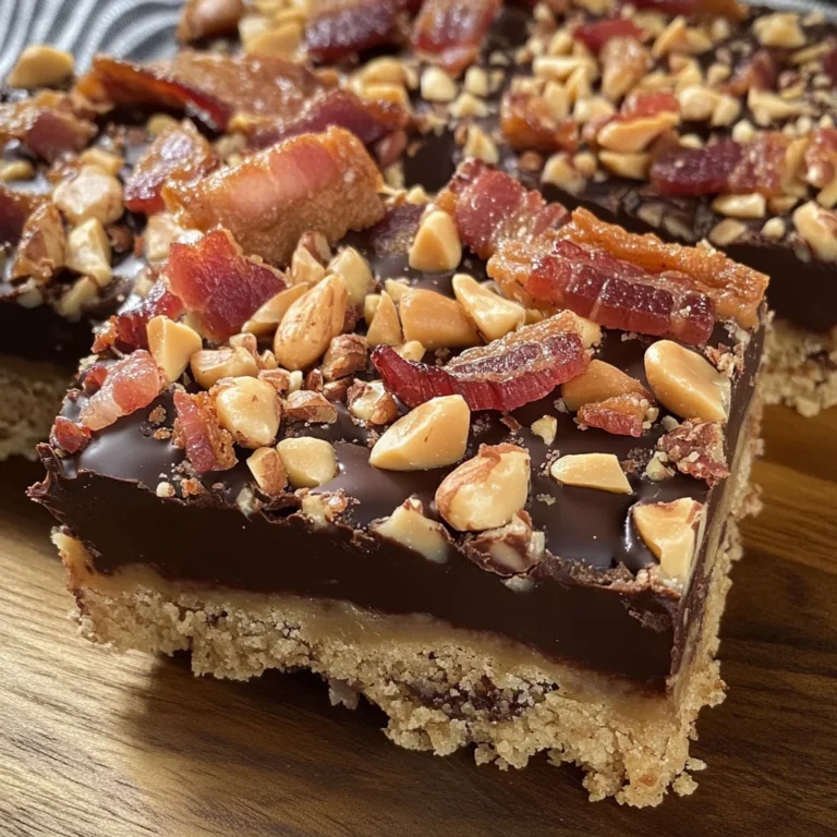 Peanut Butter-Turkey Bacon Bars