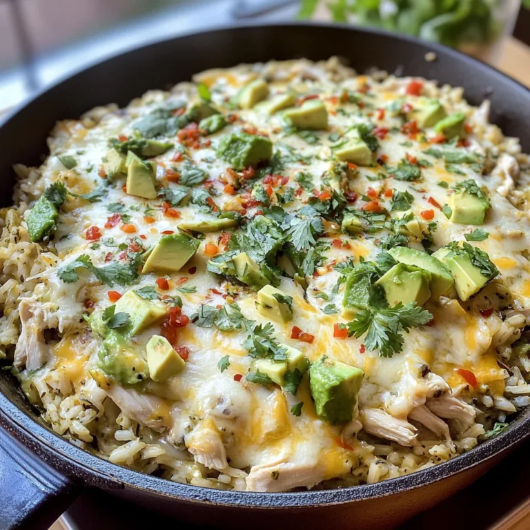 Salsa Verde Chicken & Rice Skillet