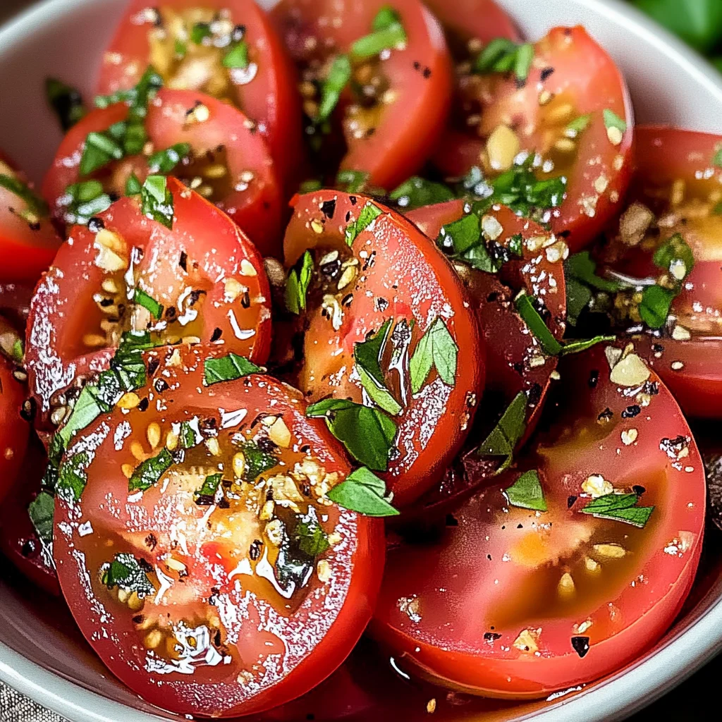Zesty Marinated Tomatoes
