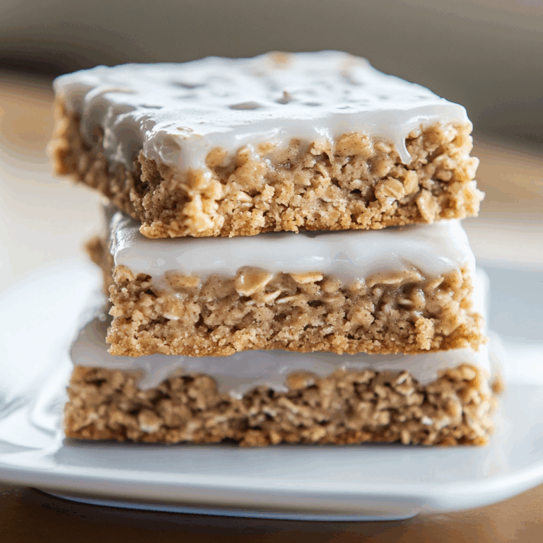 Iced Oatmeal Cookie Bar Recipe