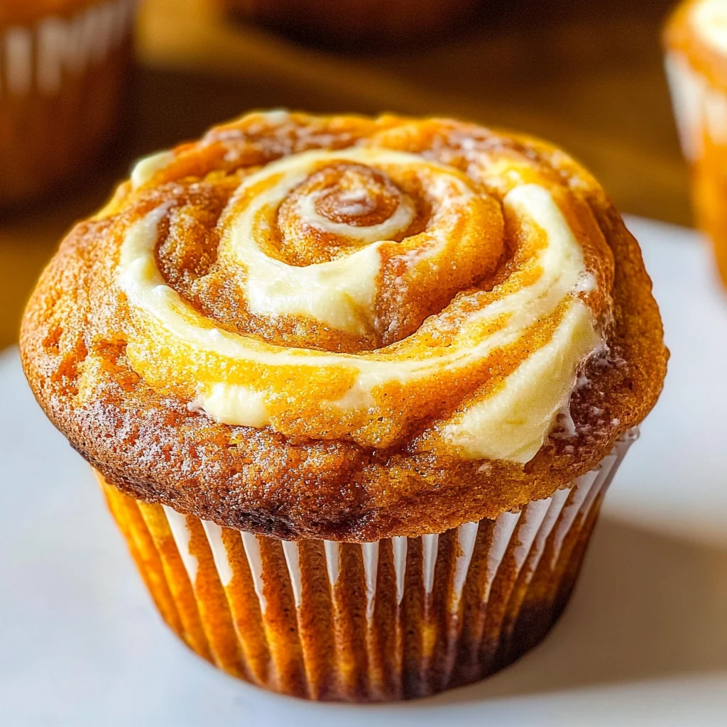 Best Swirled Pumpkin Cream Cheese Muffins