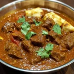 Indian Beef Curry with Tomato Gravy and Whole Spices