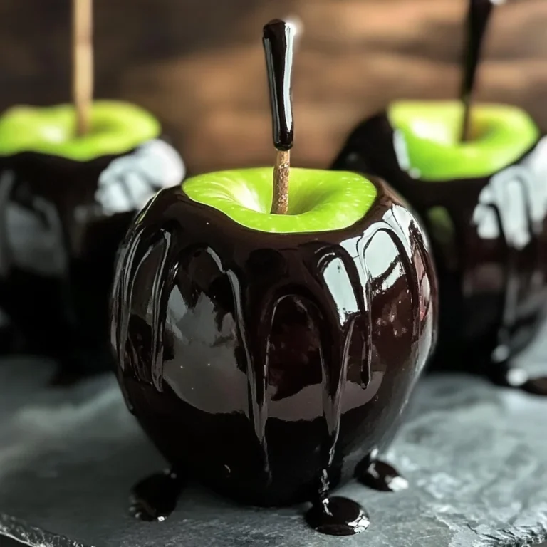 Poison Toffee Apples for Halloween