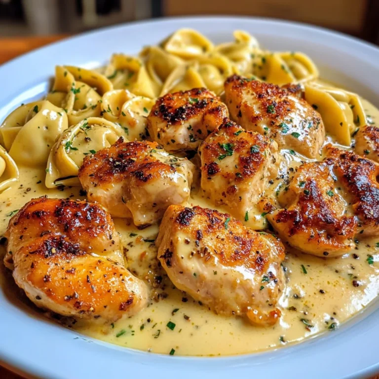 Velvety Cajun Chicken Tortellini with Three-Cheese Sauce